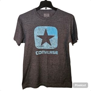 All Star Converse grey short sleeve cotton blend knit graphic t-shirt size S US.